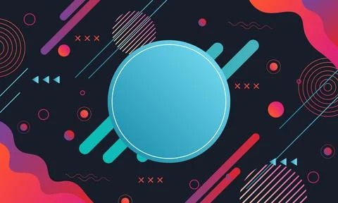 Abstract futuristic gradient geometric background. 스톡 일러스트