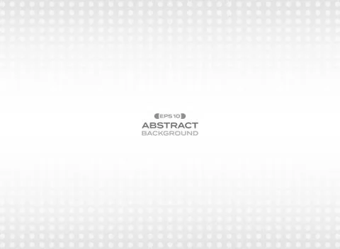 Abstract of futuristic gradient gray circle dot pattern background. Stock Illustration