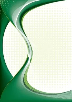 Abstract futuristic green background, vector illustration Stock Illustration
