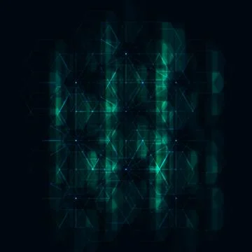 Abstract Futuristic Hexagonal Background Stock Illustration