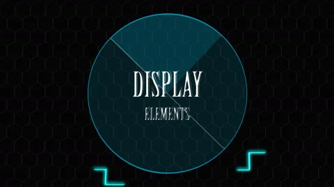 Abstract futuristic high-tech background. HUD Stock Footage 166385980