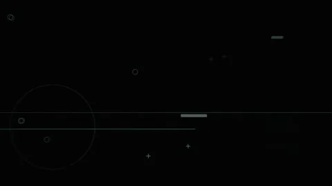 Abstract Futuristic HUD Interface Background with Minimal Lines and Dots Stock Footage 325037813