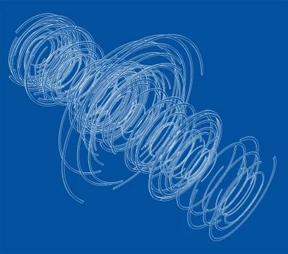 Abstract futuristic HUD object. Vector Stock Illustration