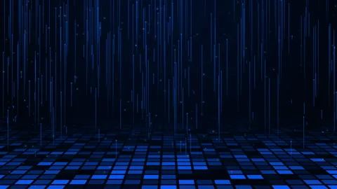 Abstract futuristic information technology binary digital data background Stock Footage 337756095
