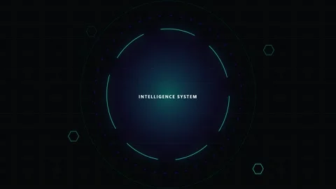 Abstract Futuristic Intelligence System HUD Animation Vidéo 340877181