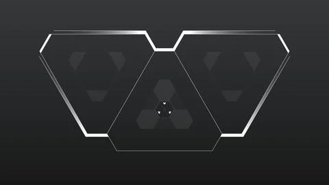 Abstract futuristic interface frame, HUD Stock Illustration