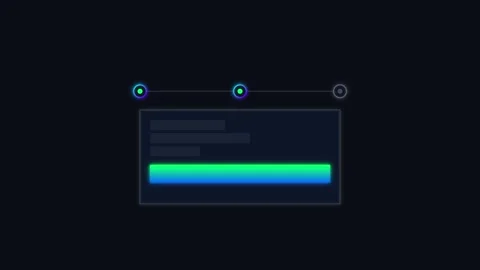 Abstract Futuristic Loading Bar UI Screen Line Video stock 341845012