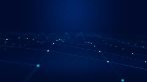 Abstract futuristic low poly technology background Stock Illustration