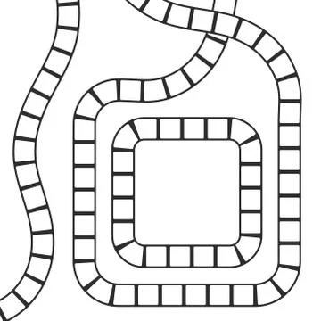 Abstract futuristic maze, square pattern template for children's games, white 스톡 일러스트