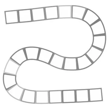 Abstract futuristic maze, zigzag pattern template for children's games, white Stock Illustration