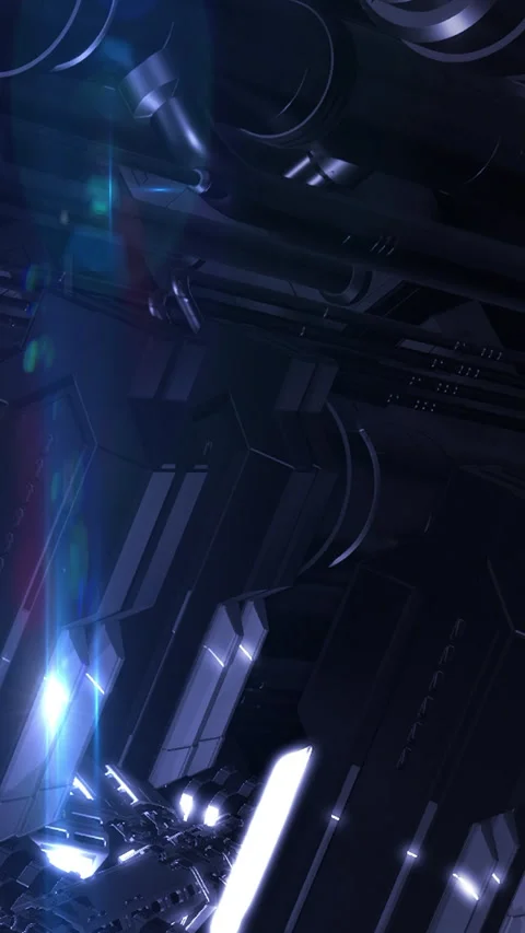 Abstract futuristic mechanical technology background animation Stock Footage 341875376