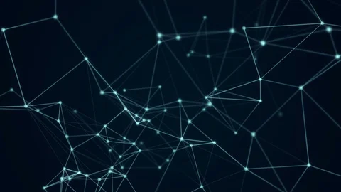 Abstract futuristic molecule structure motion graphic blue color Stock Footage 100569931