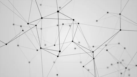 Abstract futuristic molecule structure seamless loop motion graphic Stock Footage 100529308