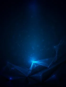 Abstract futuristic - Molecules technology background Stock Illustration
