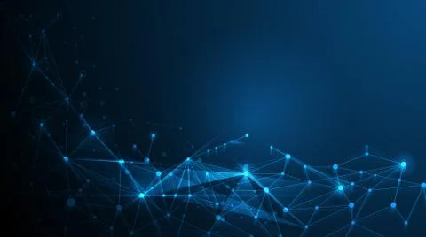 Abstract futuristic - Molecules technology background Stock Illustration