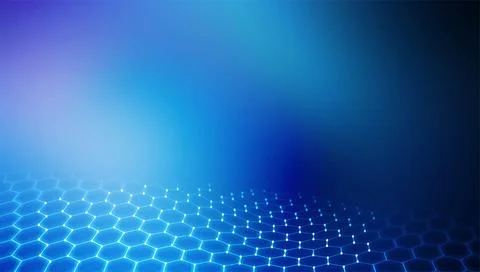 Abstract futuristic - Molecules technology with linear and polygonal pattern sha Stock Illustration