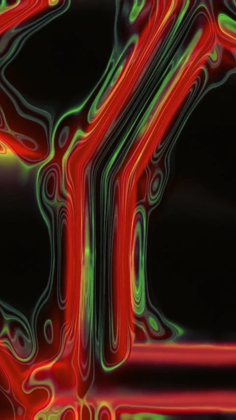 Abstract futuristic neon waves in motion Stock Footage 339903233