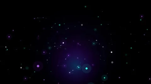 Abstract futuristic network connection background with glowing nodes and li.. Stock-Footage 346062602