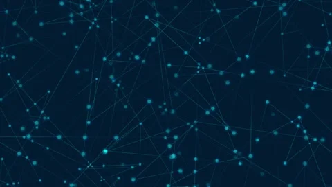 Abstract futuristic network low poly neon motion background Video stock 337416331