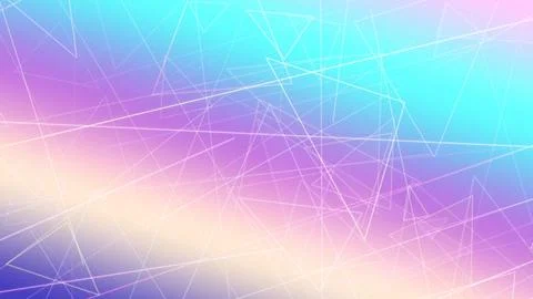 Abstract futuristic network pattern of glowing triangles and lines in vibra.. Illustrazione stock