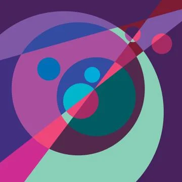 Abstract futuristic painting, vector pattern versicolored background. Stock Illustration