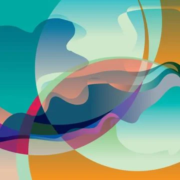 Abstract futuristic painting, vector pattern versicolored background. Abst... Foto stock