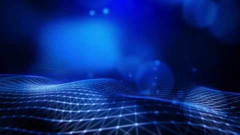 Abstract futuristic plexus technology background. Digital data Stock Footage 84229777