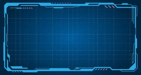 Abstract Futuristic Presentation Empty Frame, Technology Display Stock Illustration