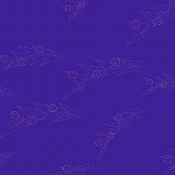 Abstract Futuristic Purple Geometric Pattern Background with Triangular Shapes Illustrazione stock