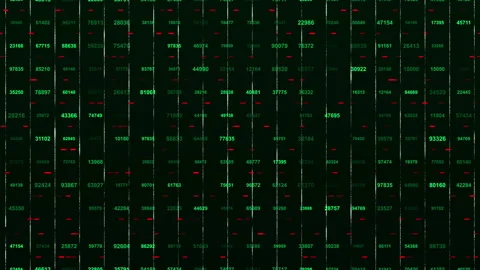 Abstract futuristic random animated numbers background Stock Footage 341464501