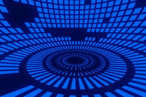 Abstract Futuristic Sci Fi HUD technology hologram 3d rendering Stock Illustration