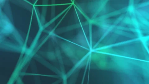 Abstract Futuristic Sci-Fi Polygonal Lines Motion Background Stock Footage 90725843