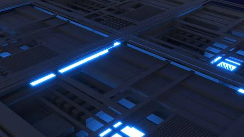 Abstract futuristic sci-fi structure background,nanotechnology structure,Nano Illustrazione stock
