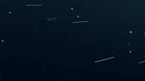 Abstract Futuristic screen with animated digital,charts,computer data. Stock Footage 247821912