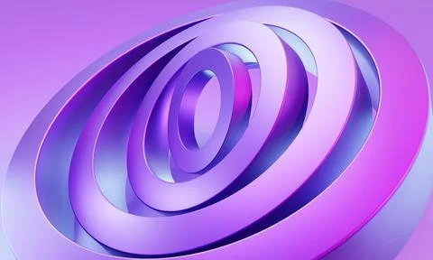 Abstract futuristic shapes background, 3d render illustration 스톡 일러스트