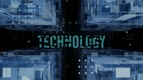 Abstract futuristic speed zoom Technology background. Stock Footage 252013553