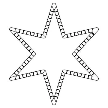 Abstract futuristic star maze, pattern template for children's games, squares Stockillustratie