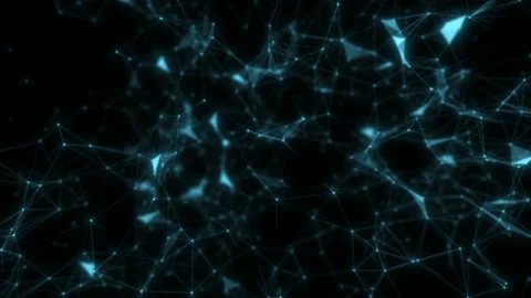 Abstract futuristic surface with connecting dots. Abstract background with Stock Footage 115697768