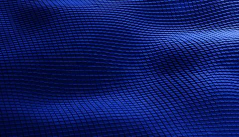 Abstract futuristic surface hexagon pattern with blue light rays Illustrazione stock