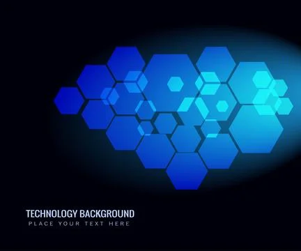 Abstract of futuristic surface with hexagons Stock Illustration