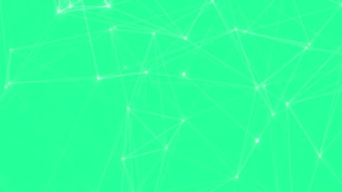 Abstract futuristic tech glowing animated network lines on green screen Stock Footage 314991219