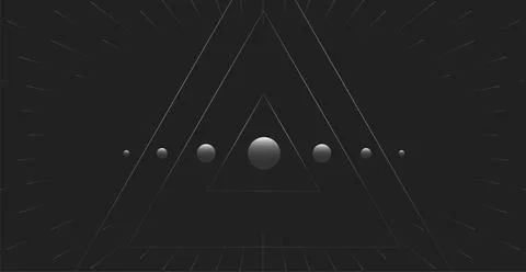 Abstract futuristic technologies. Abstract background with dynamic lines, t.. Stockillustratie