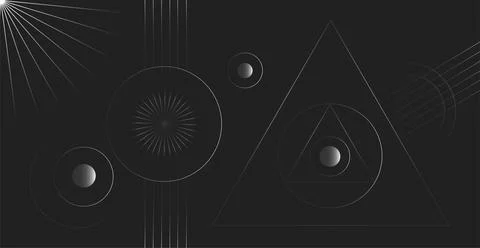 Abstract futuristic technologies. Abstract background with dynamic lines an.. Stock Illustration