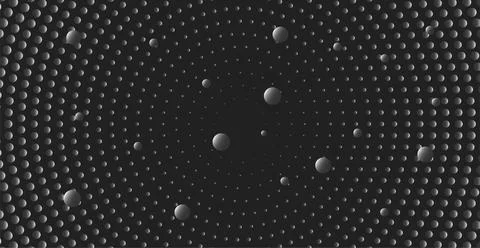 Abstract futuristic technologies. Abstract background with dynamic circles .. Stock Illustration