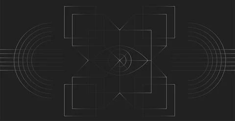 Abstract futuristic technologies. Abstract background with dynamic lines, c.. Stock Illustration