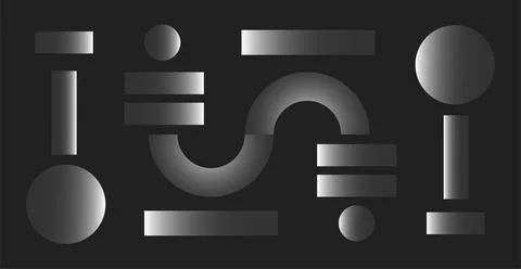 Abstract futuristic technologies. Abstract background with dynamic lines, cir Stock Illustration
