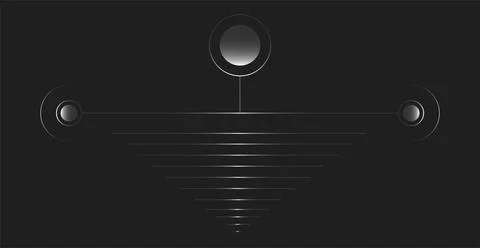 Abstract futuristic technologies. Abstract background with dynamic lines and  库存插图