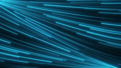 Abstract futuristic technology background with glowing neon blue lines Stock Footage 243005047