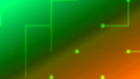 Abstract futuristic technology background with glowing green data connectio.. Stock Footage 336267910