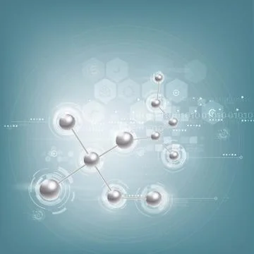 Abstract futuristic technology background with mesh metal ball, vector Stock Illustration